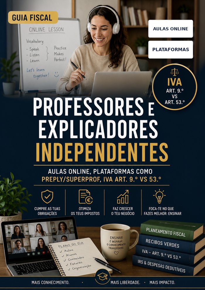 Capa do Guia Fiscal para Professores e Explicadores 2026